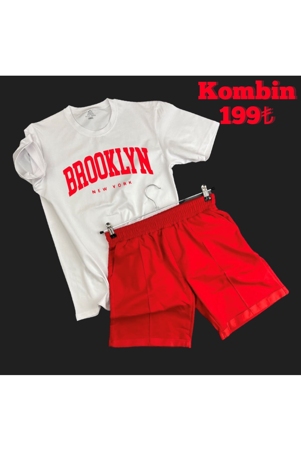 Brooklyn kırmızı kombin  