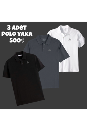 3 lü polo yaka